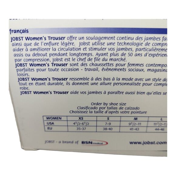 Jobst SupportWear Women's Trouser Knee High Socks 8-15mmHg Sand X-Small - Picture 6 of 9